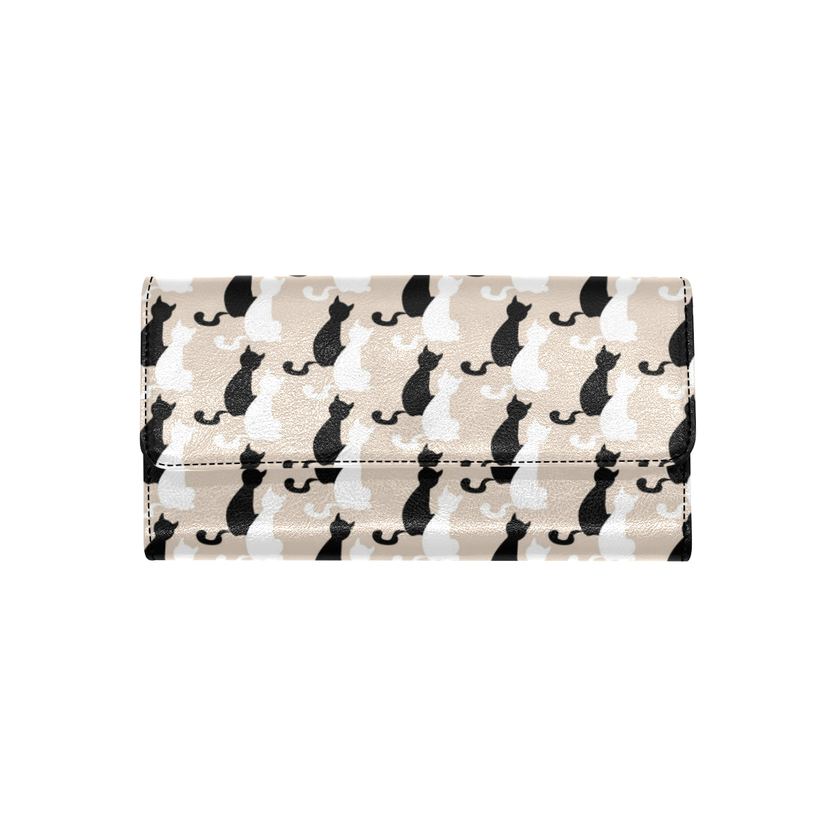 Cat Pattern Print Design 04 Women's Trifold Wallet