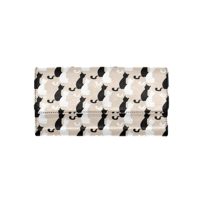 Cat Pattern Print Design 04 Women's Trifold Wallet