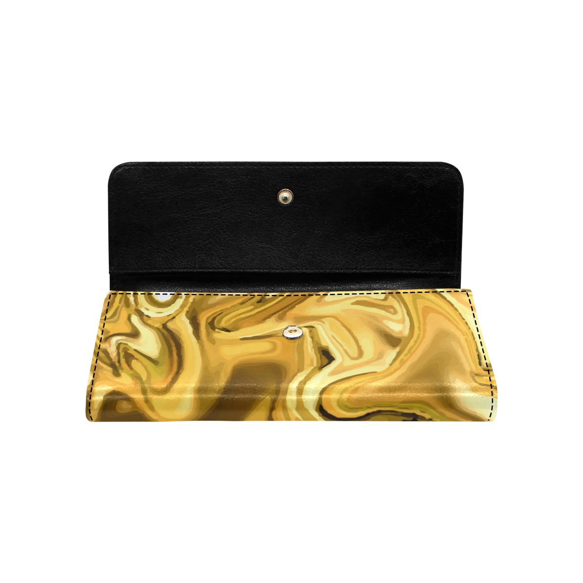 Liquid Pattern Print Design 03 Women's Trifold Wallet