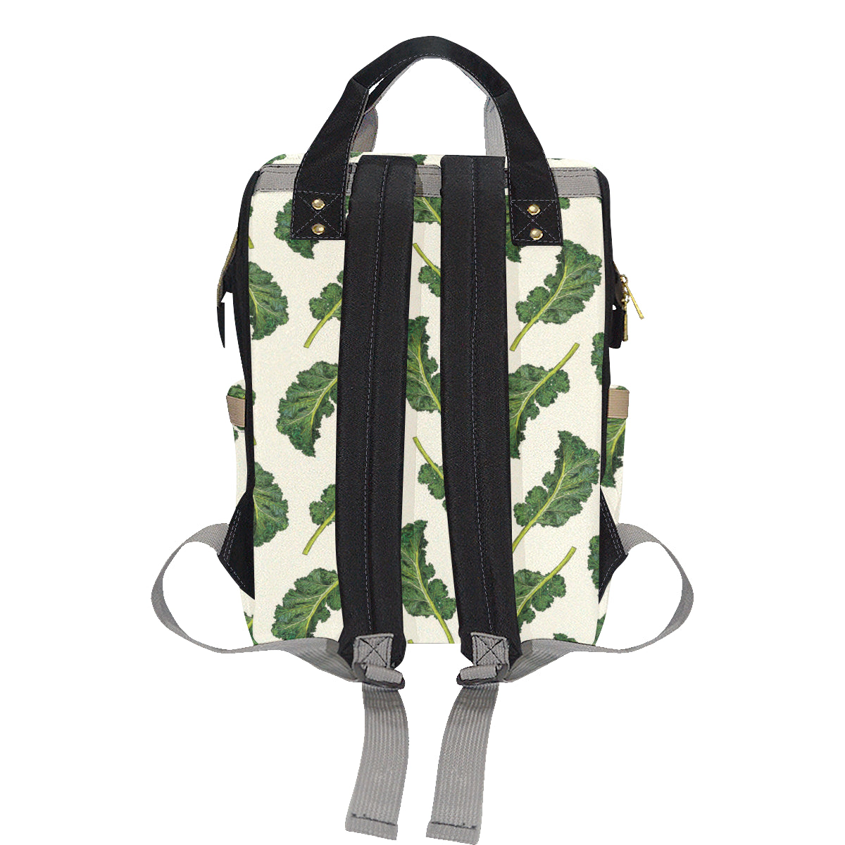 Kale Pattern Print Design 03 Diaper Bag Backpack