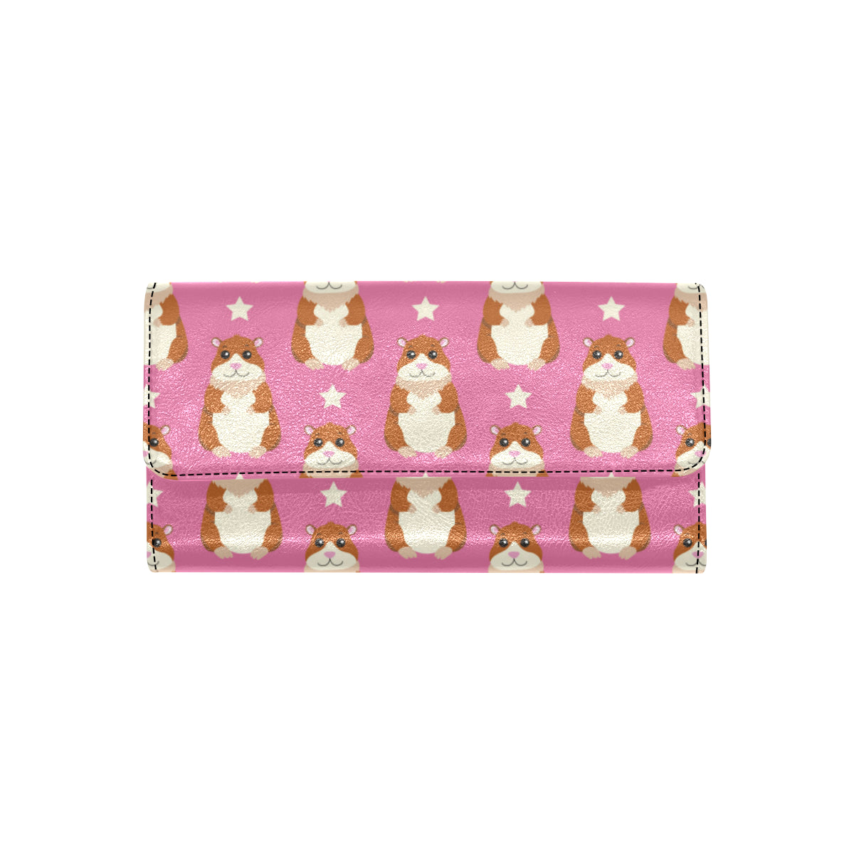 Hamster Cute Pattern Print Design 02 Women's Trifold Wallet