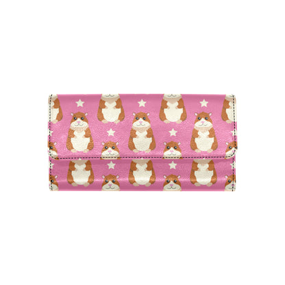 Hamster Cute Pattern Print Design 02 Women's Trifold Wallet