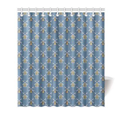Windmill Pattern Print Design 03 Shower Curtain