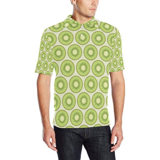 Kiwi Pattern Print Design KW02 Men Polo Shirt