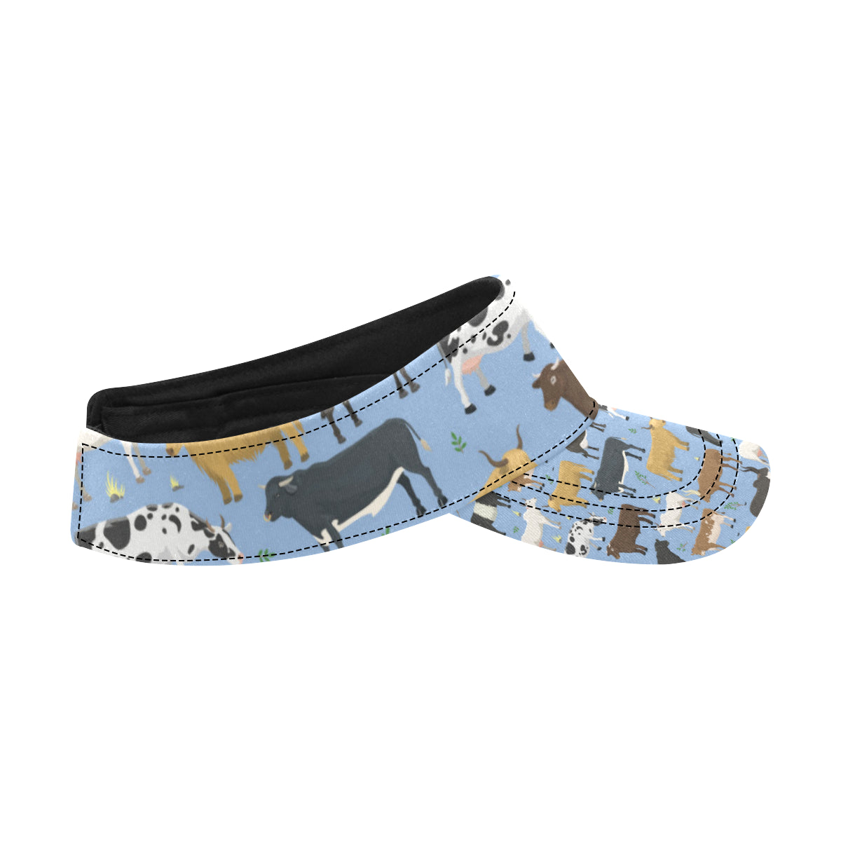Cattle Pattern Print Design 02 Unisex Sun Visor