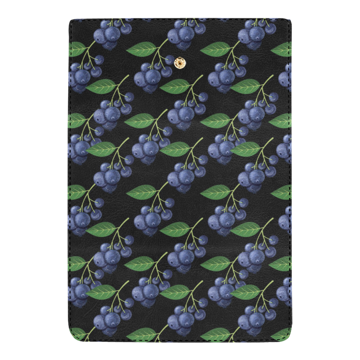 Blueberry Pattern Print Design BB01 Women's Trifold Wallet