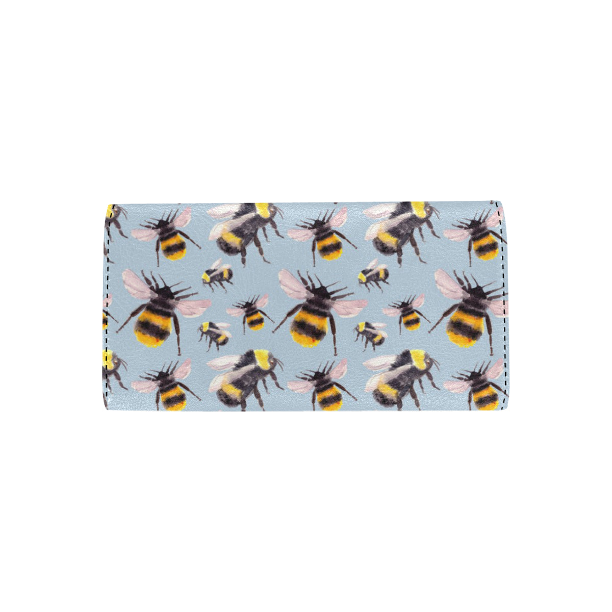 Bee Pattern Print Design BEE08 Women's Trifold Wallet