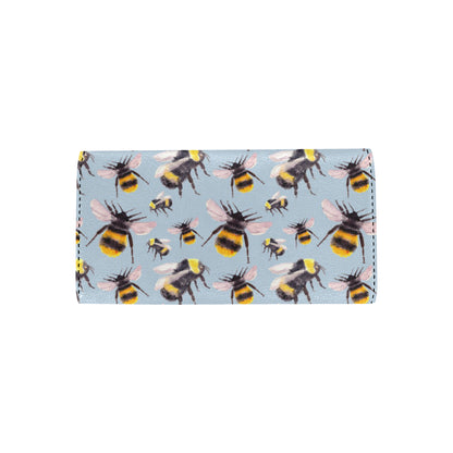 Bee Pattern Print Design BEE08 Women's Trifold Wallet
