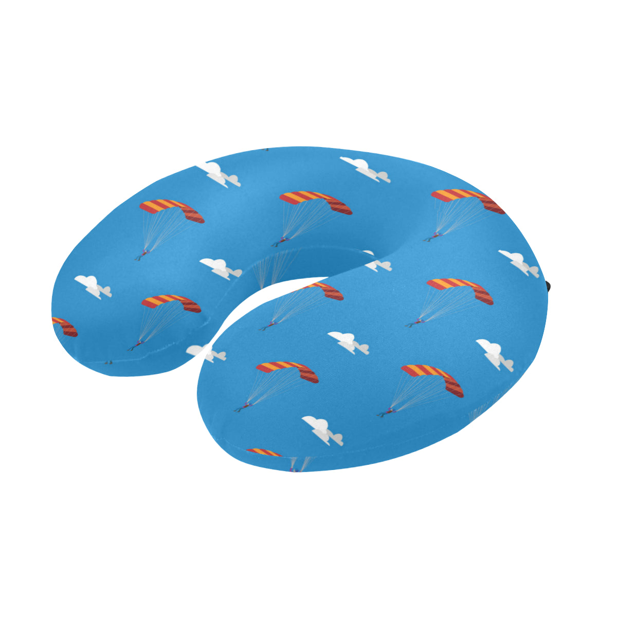 Skydiving Pattern Print Design 02 U-Shaped Travel Neck Pillow
