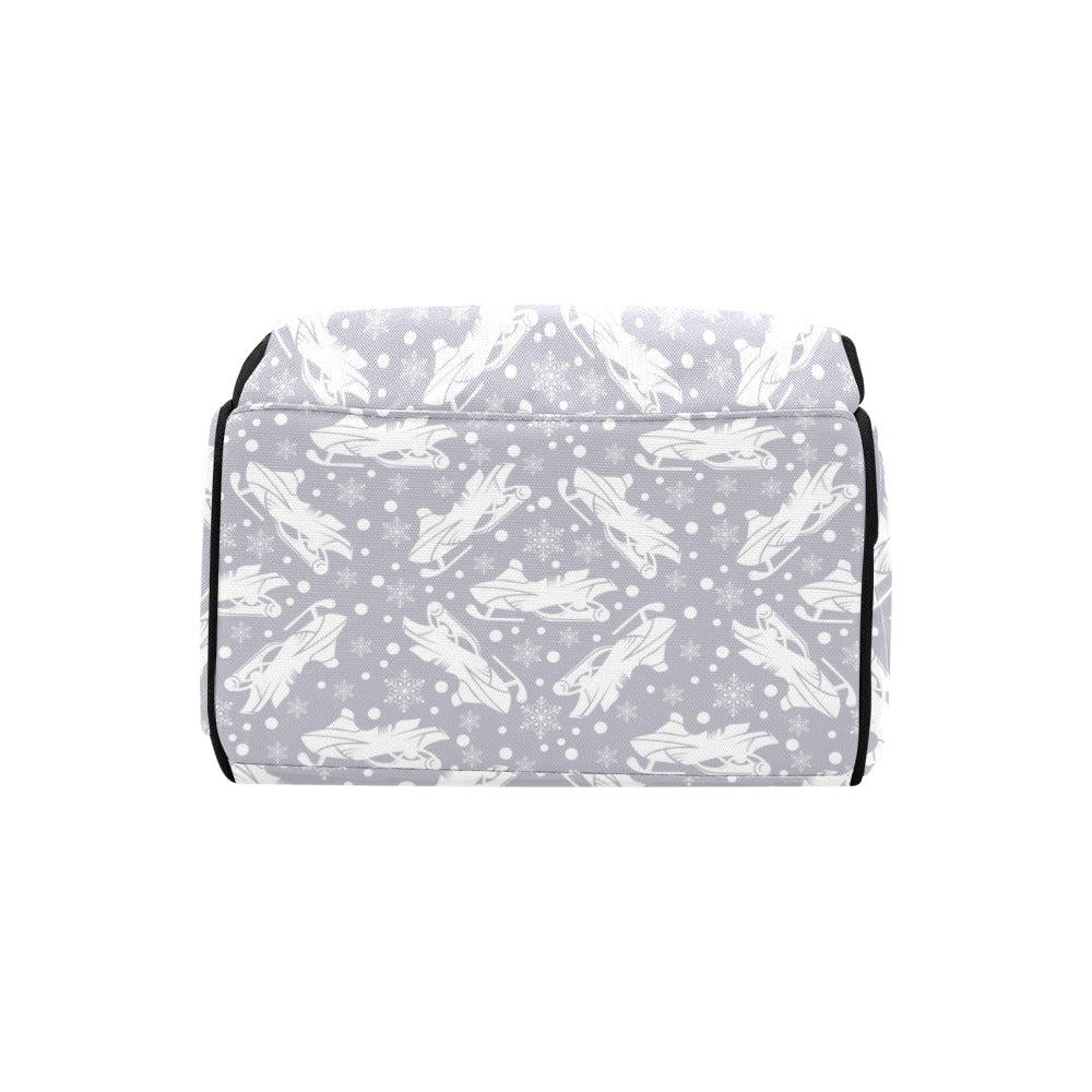 Snowmobile Print Design LKS302 Diaper Bag Backpack