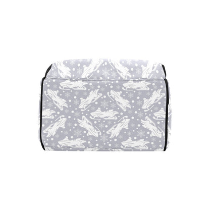 Snowmobile Print Design LKS302 Diaper Bag Backpack