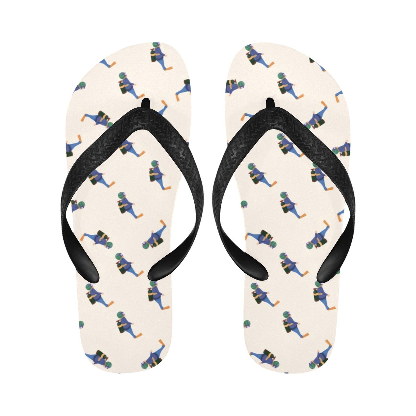 Scuba Driver Print Design LKS301 Flip Flops