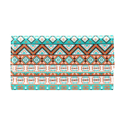 Navajo Style Print Pattern Women's Trifold Wallet