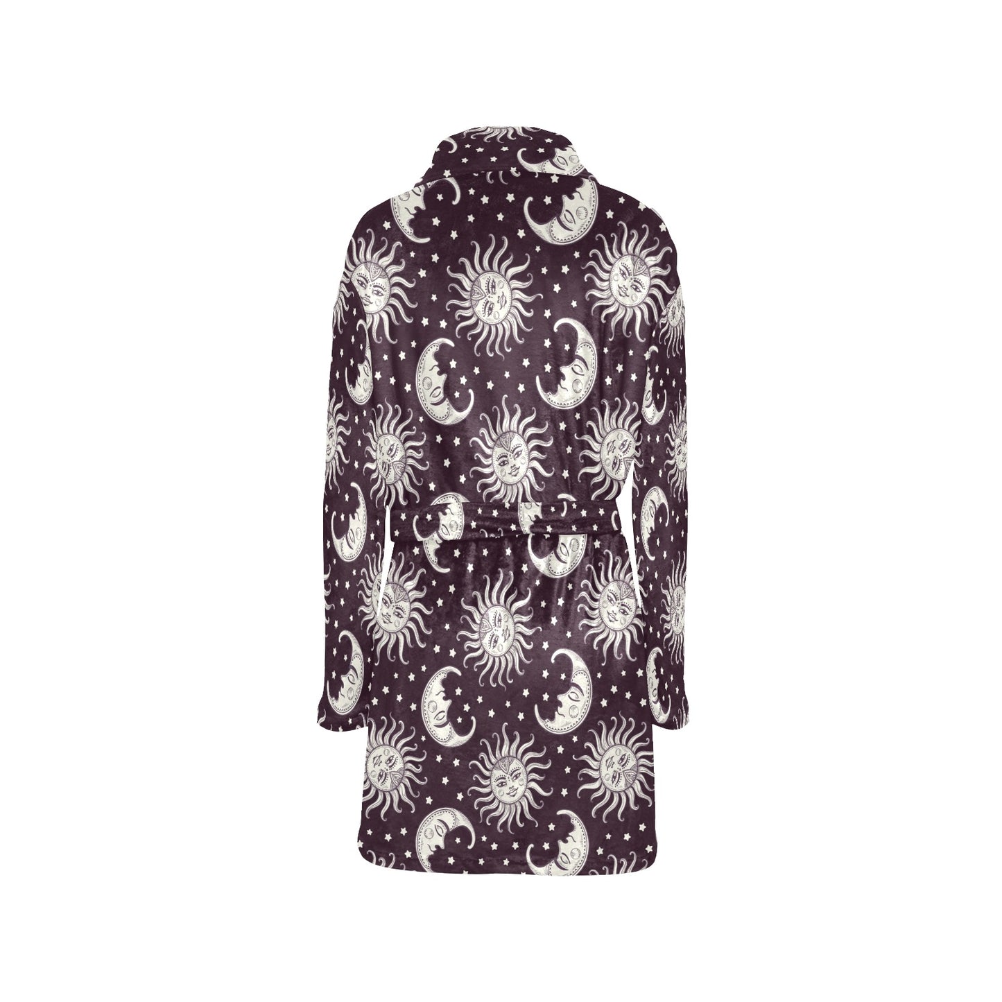 Sun Moon Face Women's Fleece Robe