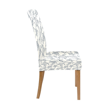 Sea Turtle Print Design LKS304 Dining Chair Slipcover