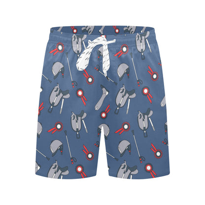 Equestrian Equipment Background Men's Swim Trunks Beach Shorts