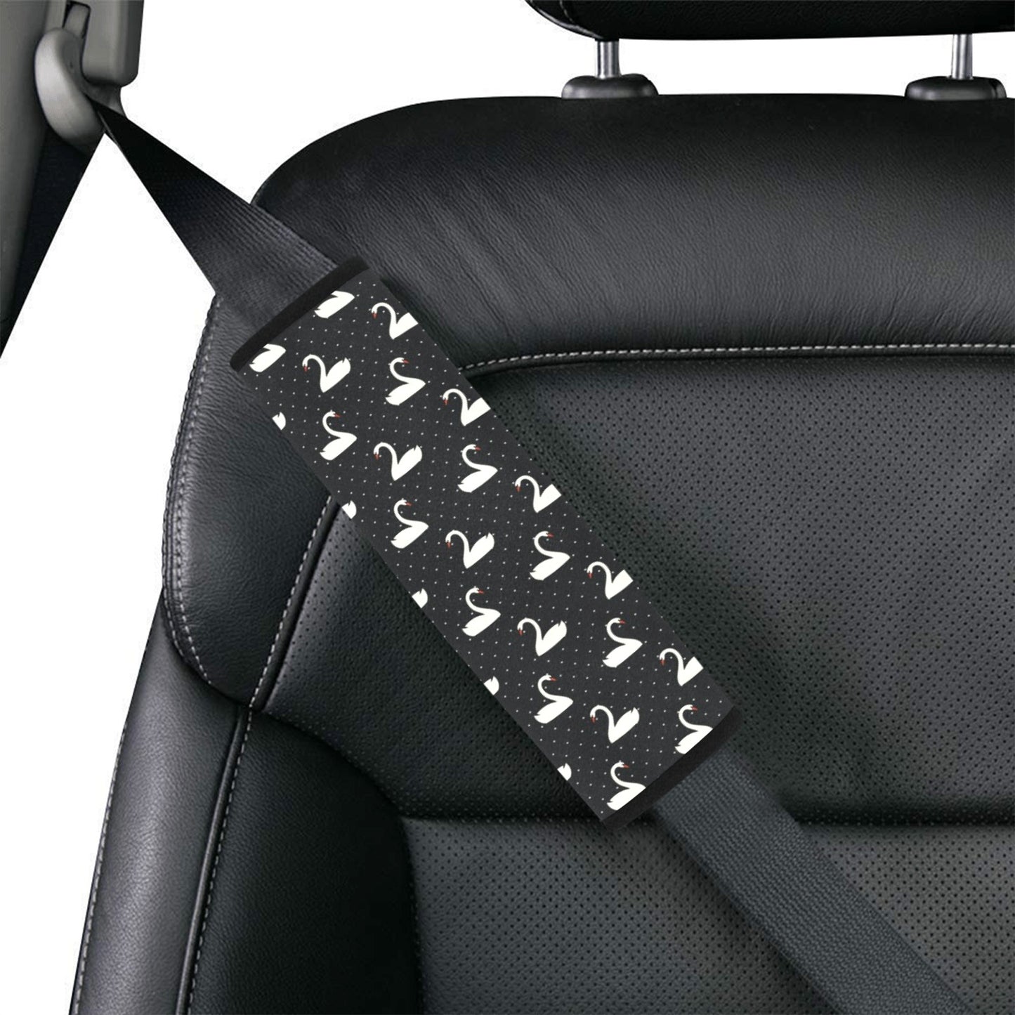 Swan Print Design LKS401 Car Seat Belt Cover