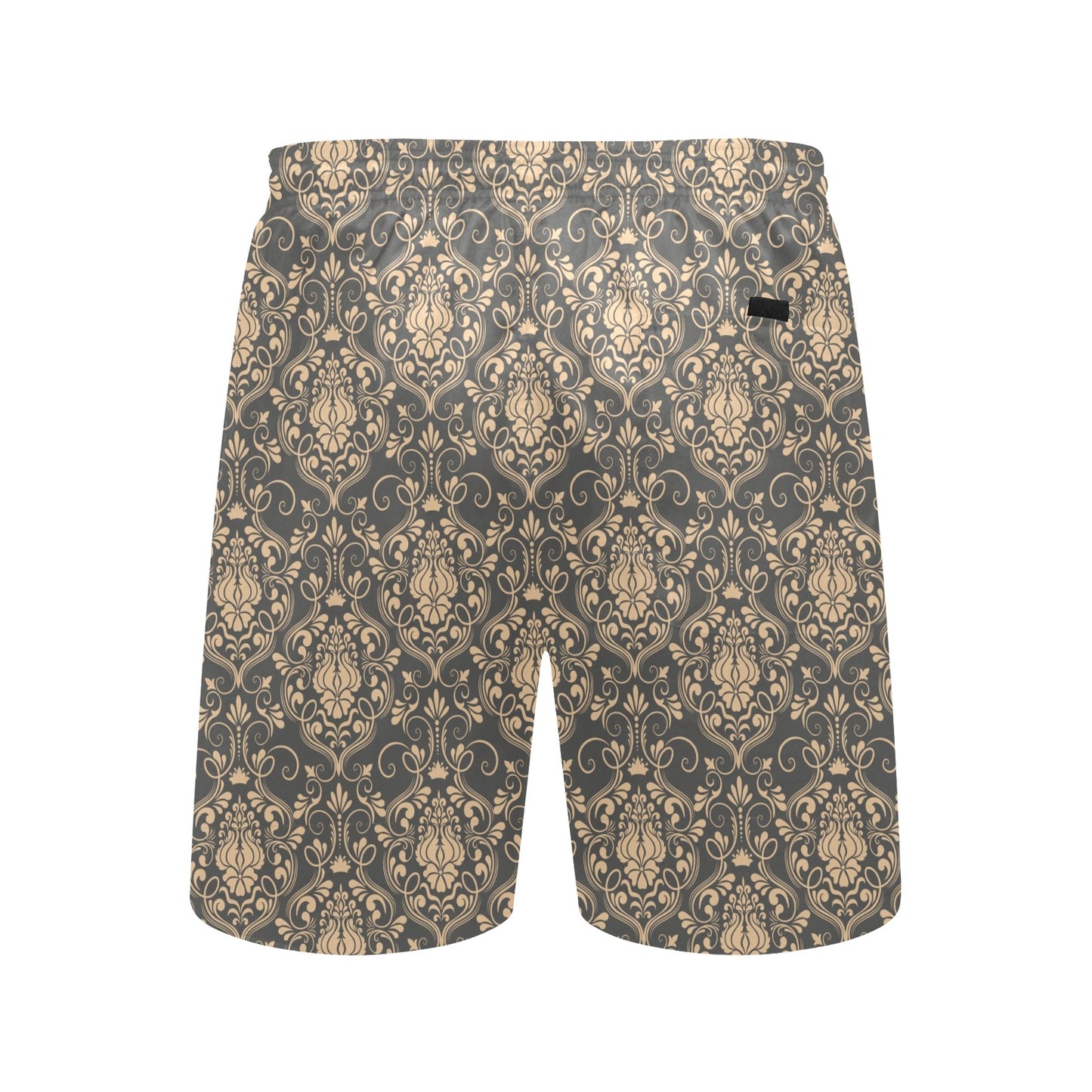 Damask Elegant Luxury Print Pattern Men's Swim Trunks Beach Shorts