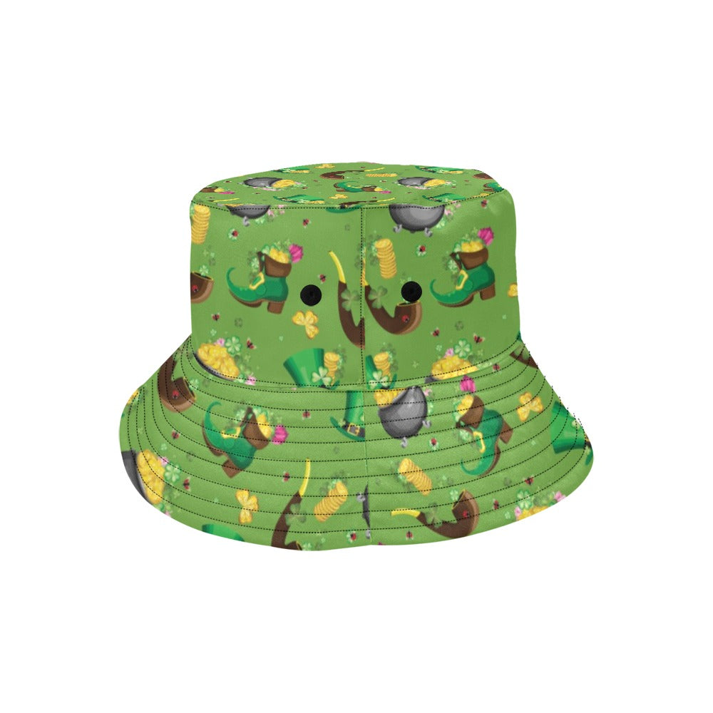 Shamrock Saint Patrick's Day Print Design LKS306 Unisex Bucket Hat