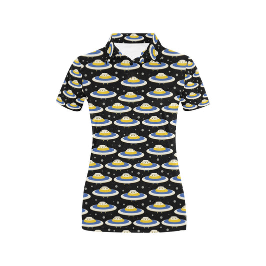 UFO Print Design LKS303 Women's Polo Shirt