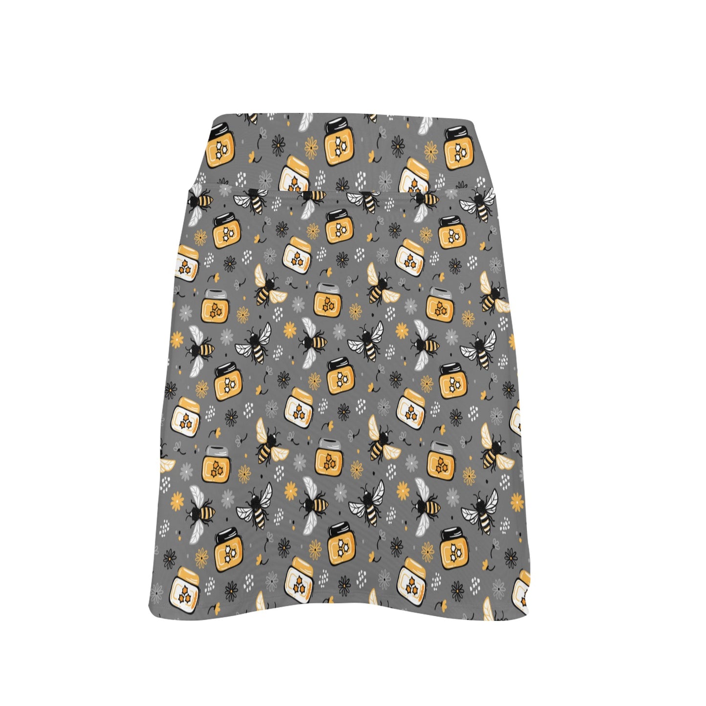 Honey Bee Print Design LKS301 Women's Golf Skirt with Pocket