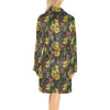 Sunflower Print Design LKS303 Women's Fleece Robe