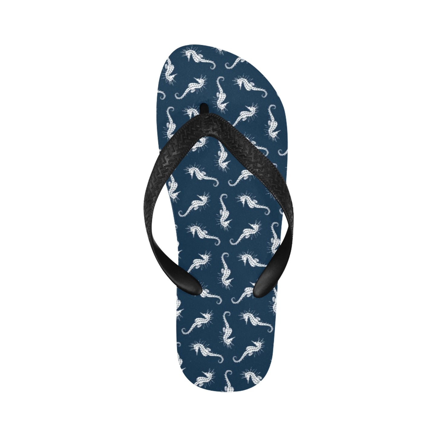SeaHorse Print Design LKS402 Flip Flops
