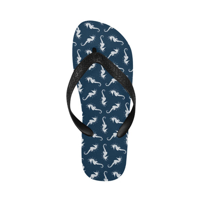SeaHorse Print Design LKS402 Flip Flops