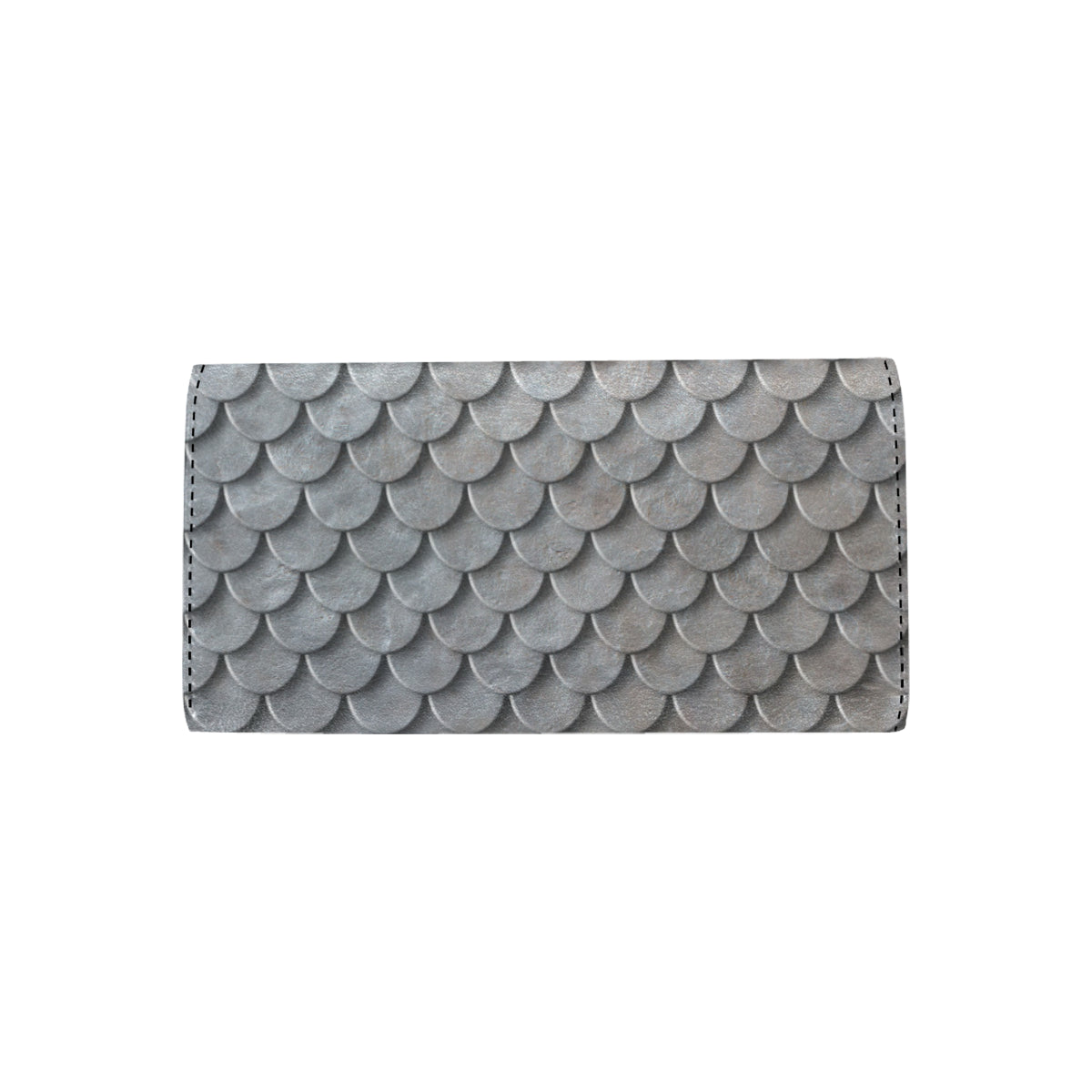 Armor Scales Pattern Print Design 03 Women's Trifold Wallet