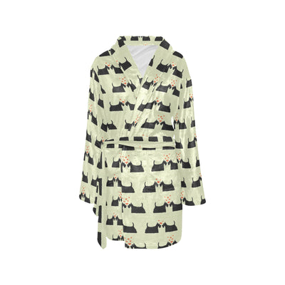 Scottish Terriers Print Design LKS304 Women's Fleece Robe