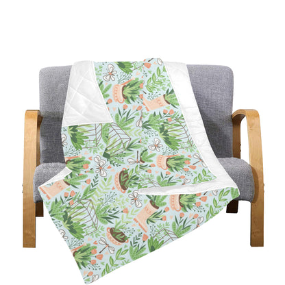 Gardening Pattern Print Design G04 Premium Quilt