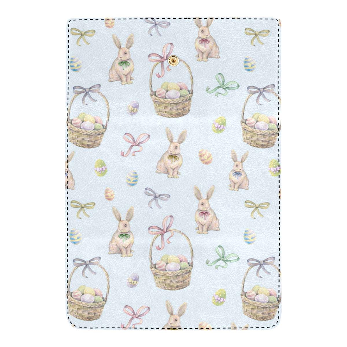 Rabbit Easter Eggs Pattern Print Design 03 Women's Trifold Wallet