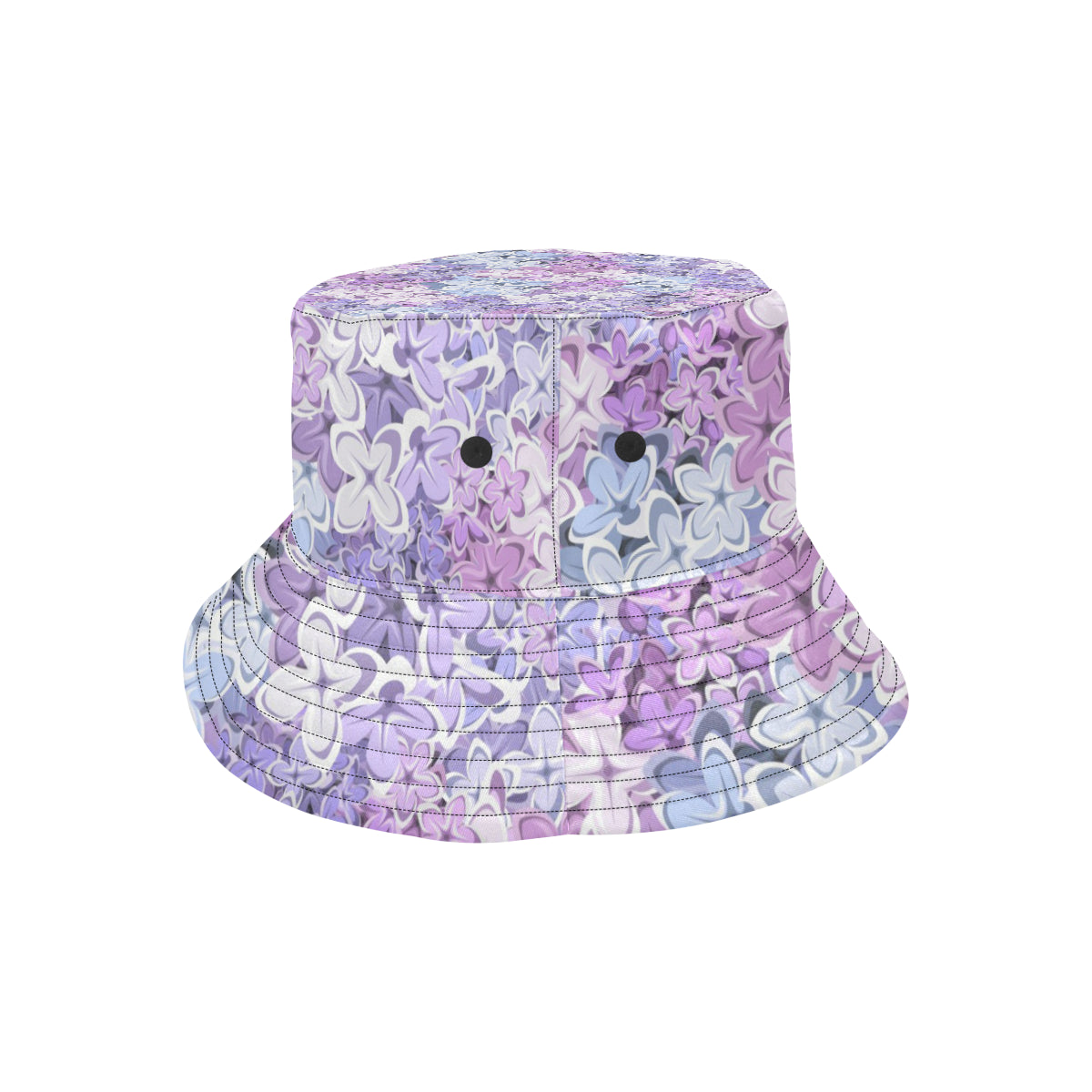 Lilac Pattern Print Design LI01 Unisex Bucket Hat