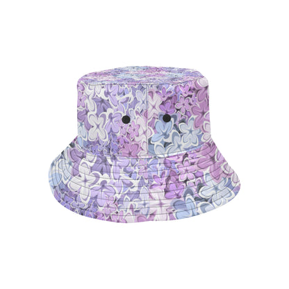 Lilac Pattern Print Design LI01 Unisex Bucket Hat