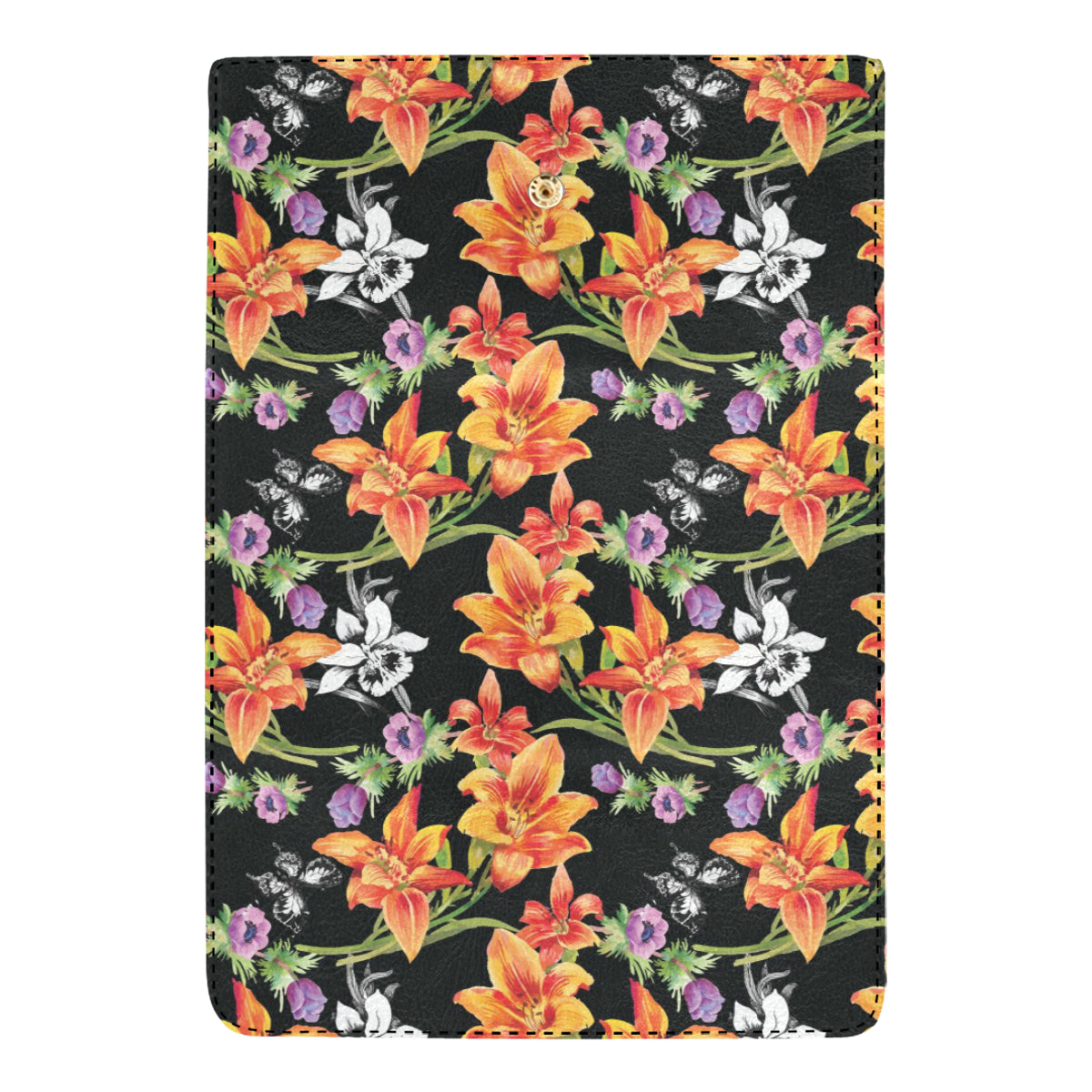 Tropical Flower Pattern Print Design TF02 Women's Trifold Wallet