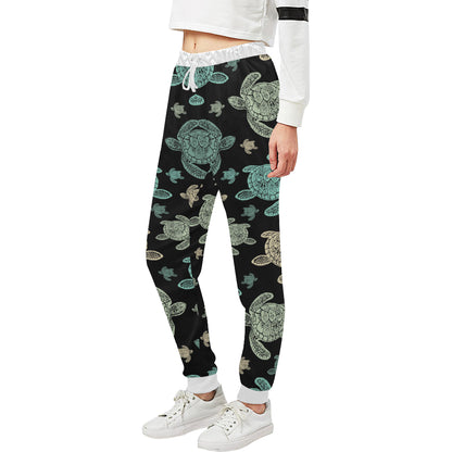Sea Turtle Stamp Pattern Unisex Sweatpants