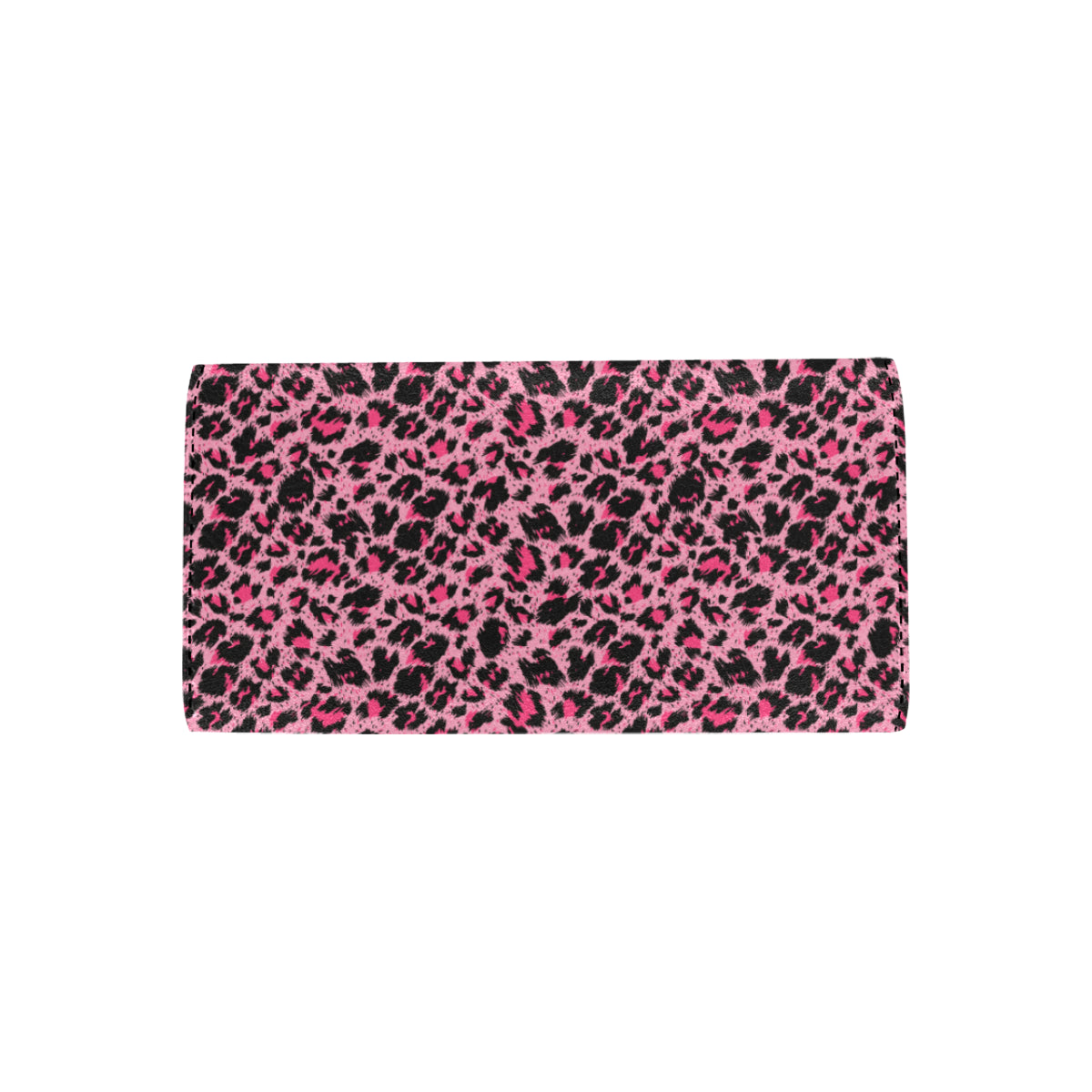 Cheetah Pink Pattern Print Design 01 Women's Trifold Wallet