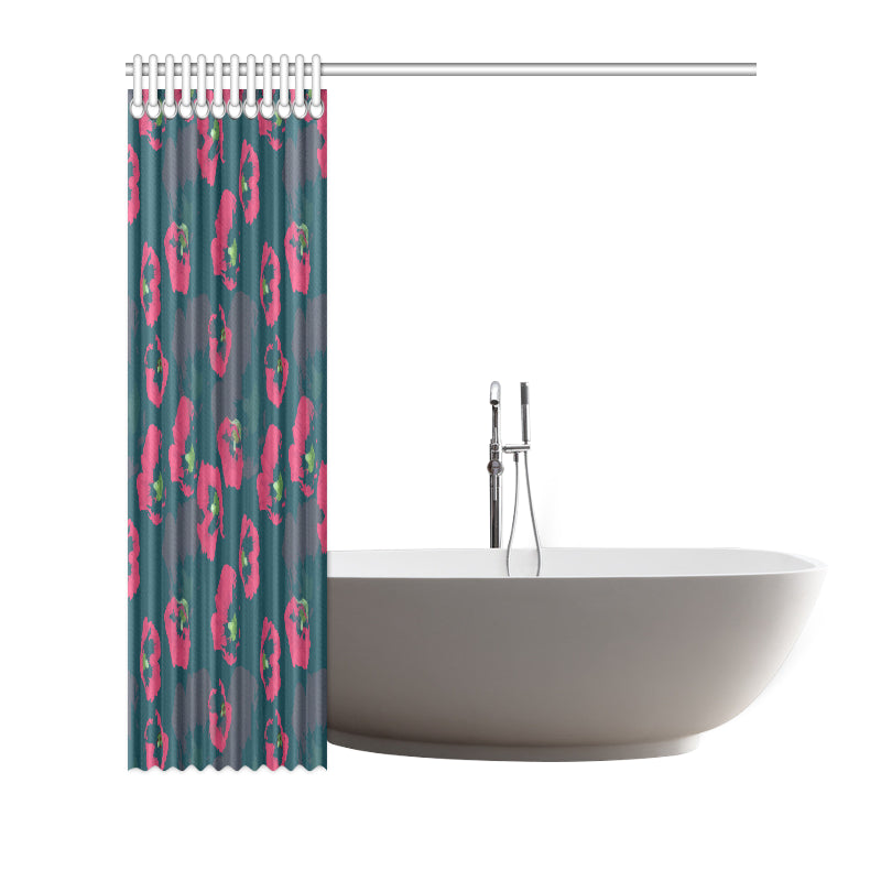Morning Glory Pattern Print Design 01 Shower Curtain