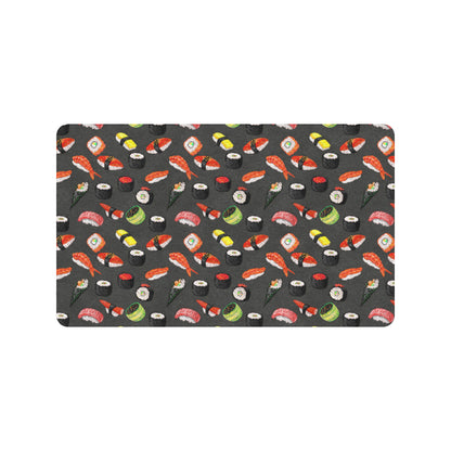 Sushi Design Print Rubber Doormat