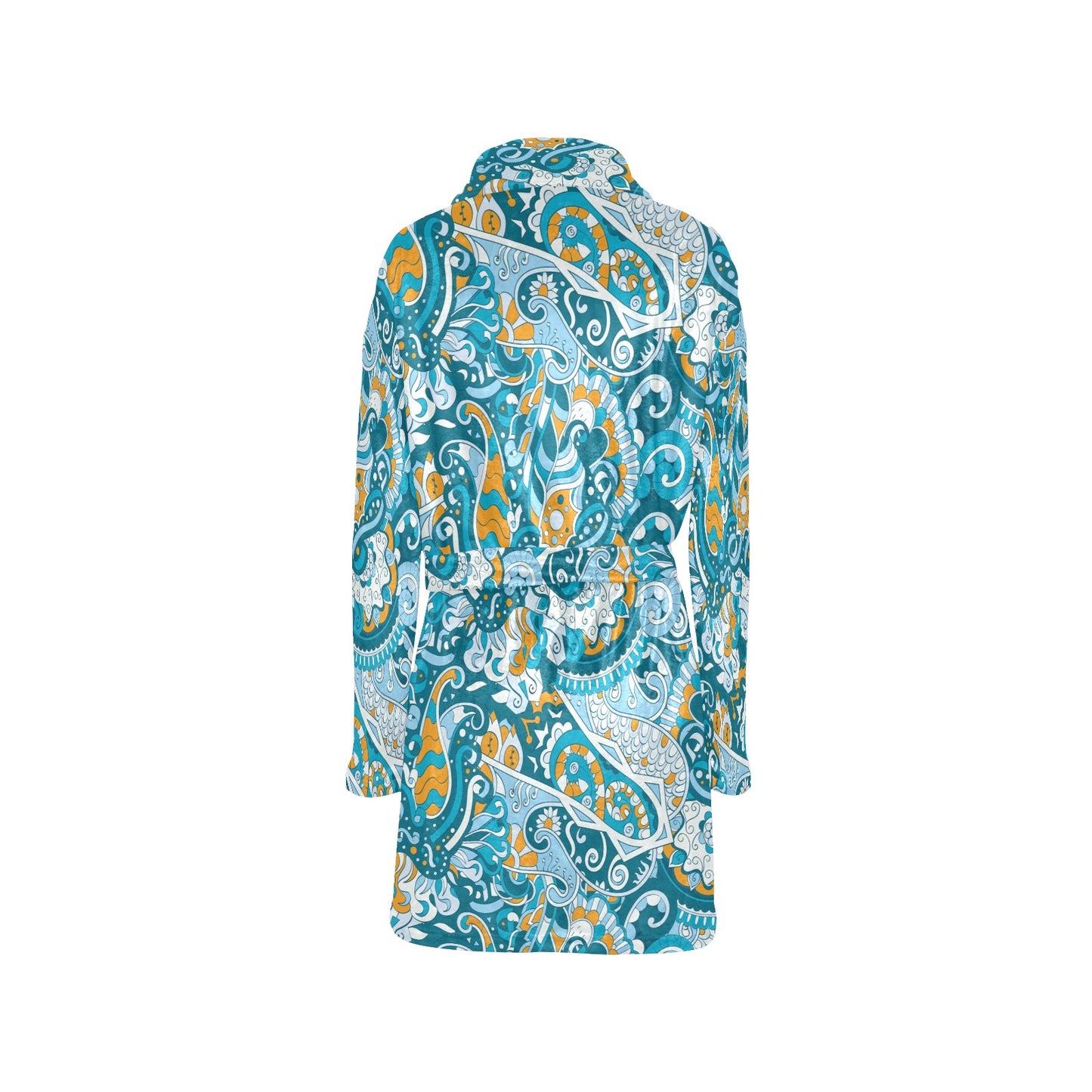 Funky Retro Pattern Print Design A03 Women's Fleece Robe