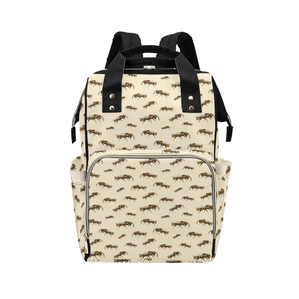 Bee Print Design LKS306 Diaper Bag Backpack