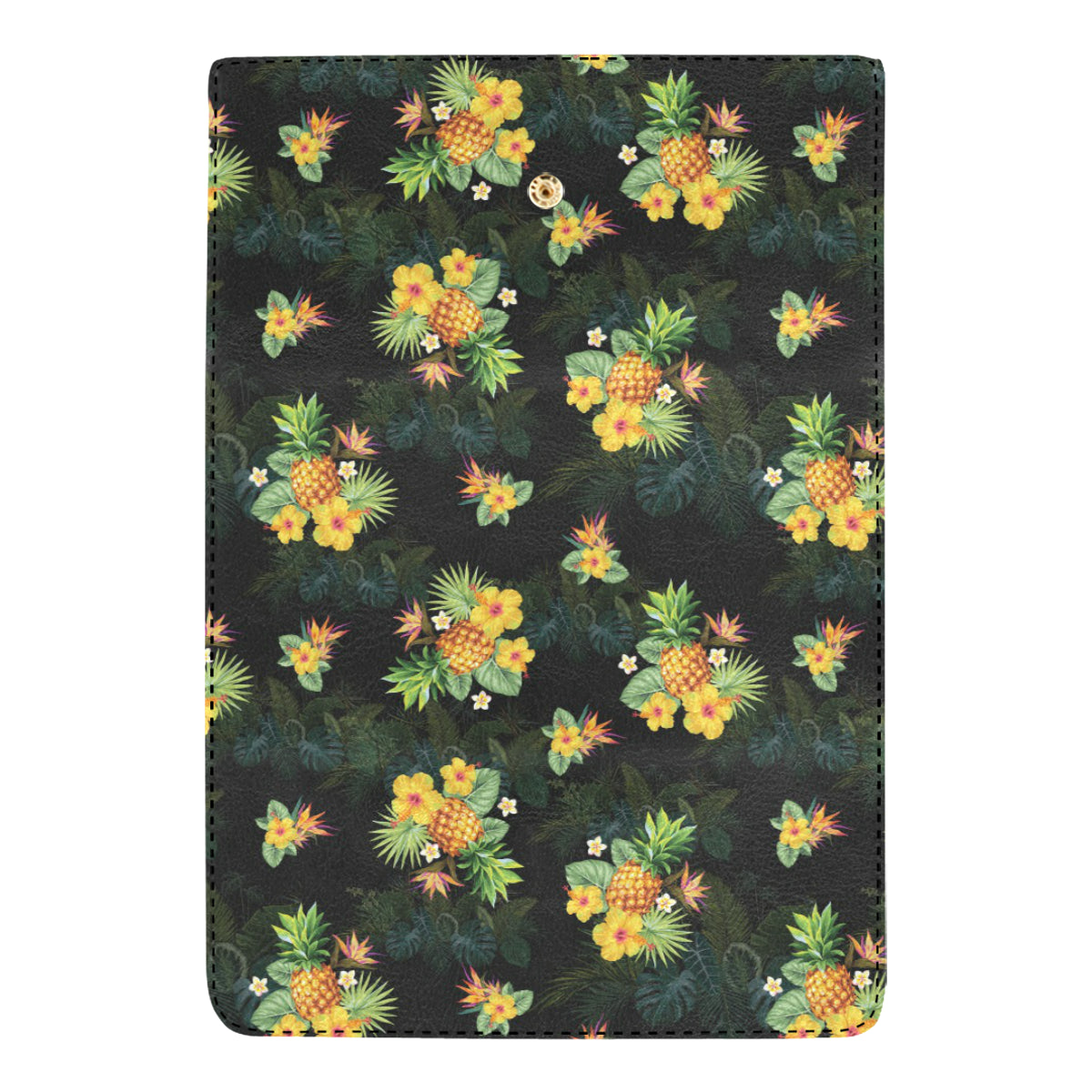 Pineapple Tropical Flower Print Pattern Women's Trifold Wallet