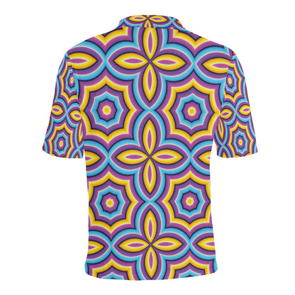 Optical illusion Pattern Print Design A03 Men Polo Shirt