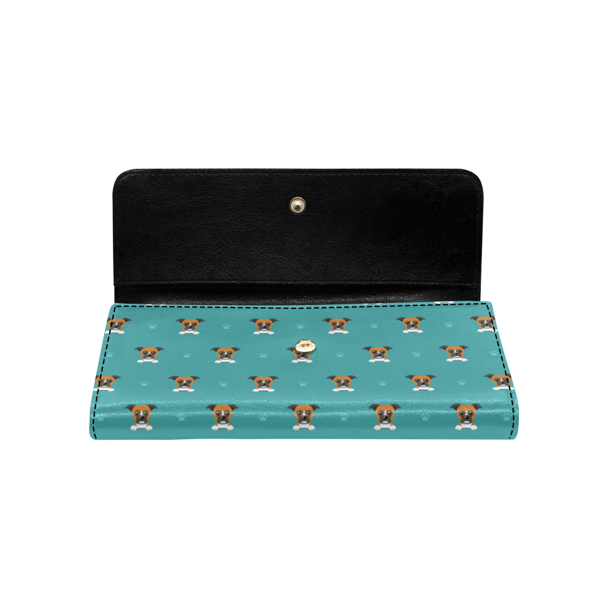Boxers Pattern Print Design 03 Women's Trifold Wallet