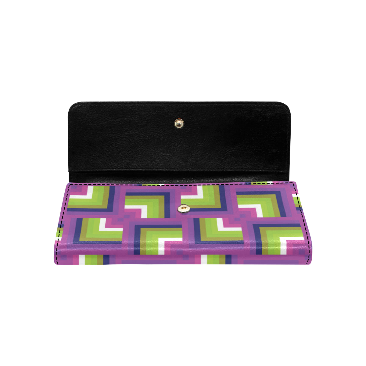 Optical illusion Pattern Print Design A05 Women's Trifold Wallet