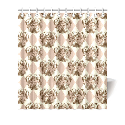 Mastiffs Pattern Print Design 01 Shower Curtain