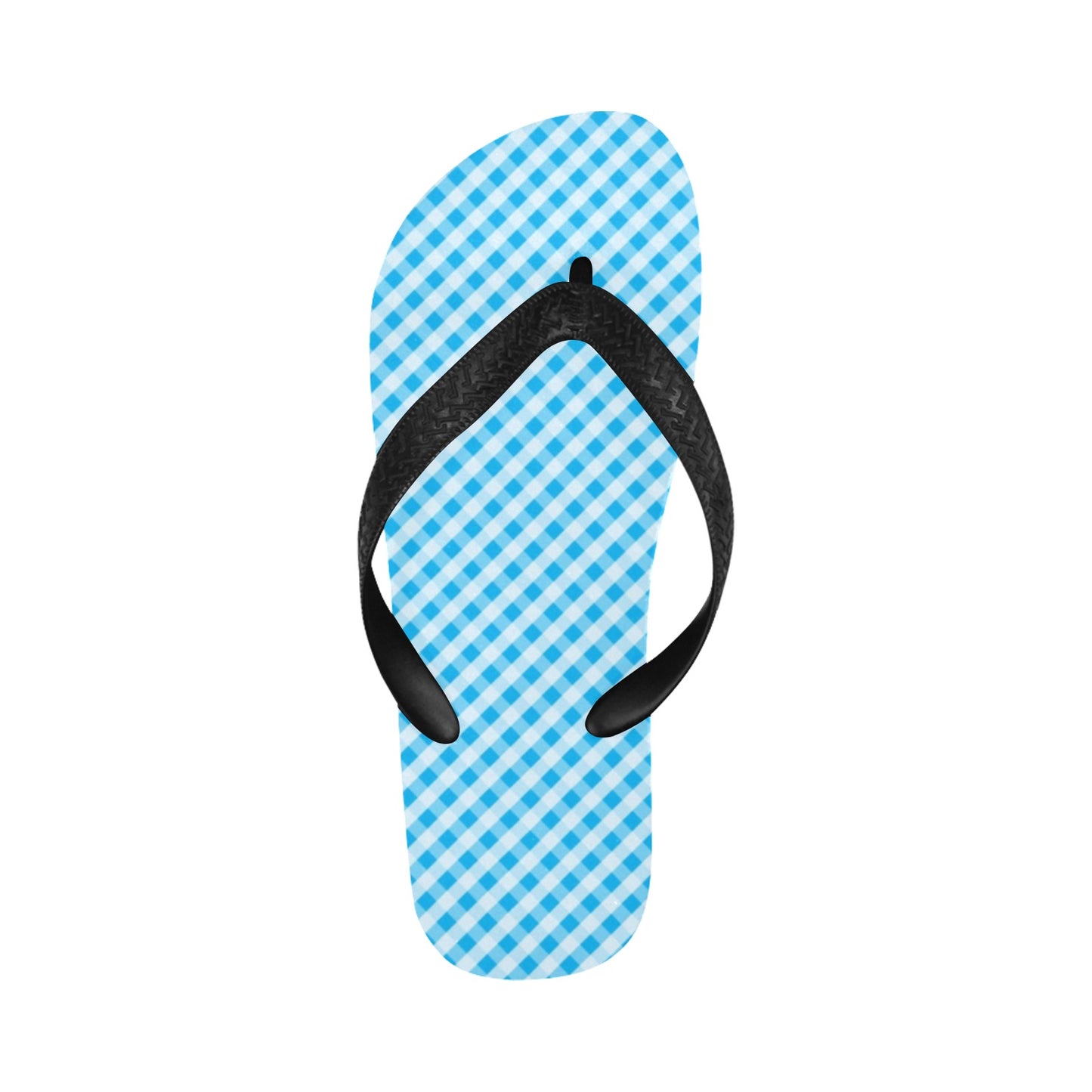 Gingham Print Design LKS401 Flip Flops