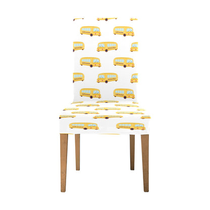 School Bus Print Design LKS306 Dining Chair Slipcover