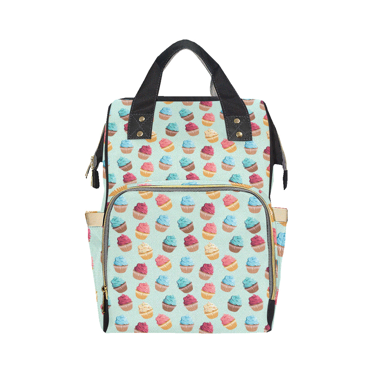 Cupcake Pattern Print Design 01 Diaper Bag Backpack
