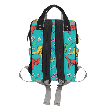 Judo Pattern Print Design 01 Diaper Bag Backpack